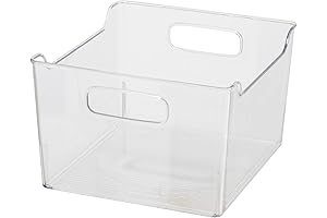 Super Space-Saving Perfect Refrigerator/Kitchen/Pantry 6 Pack Cube Storage Bin Organizer