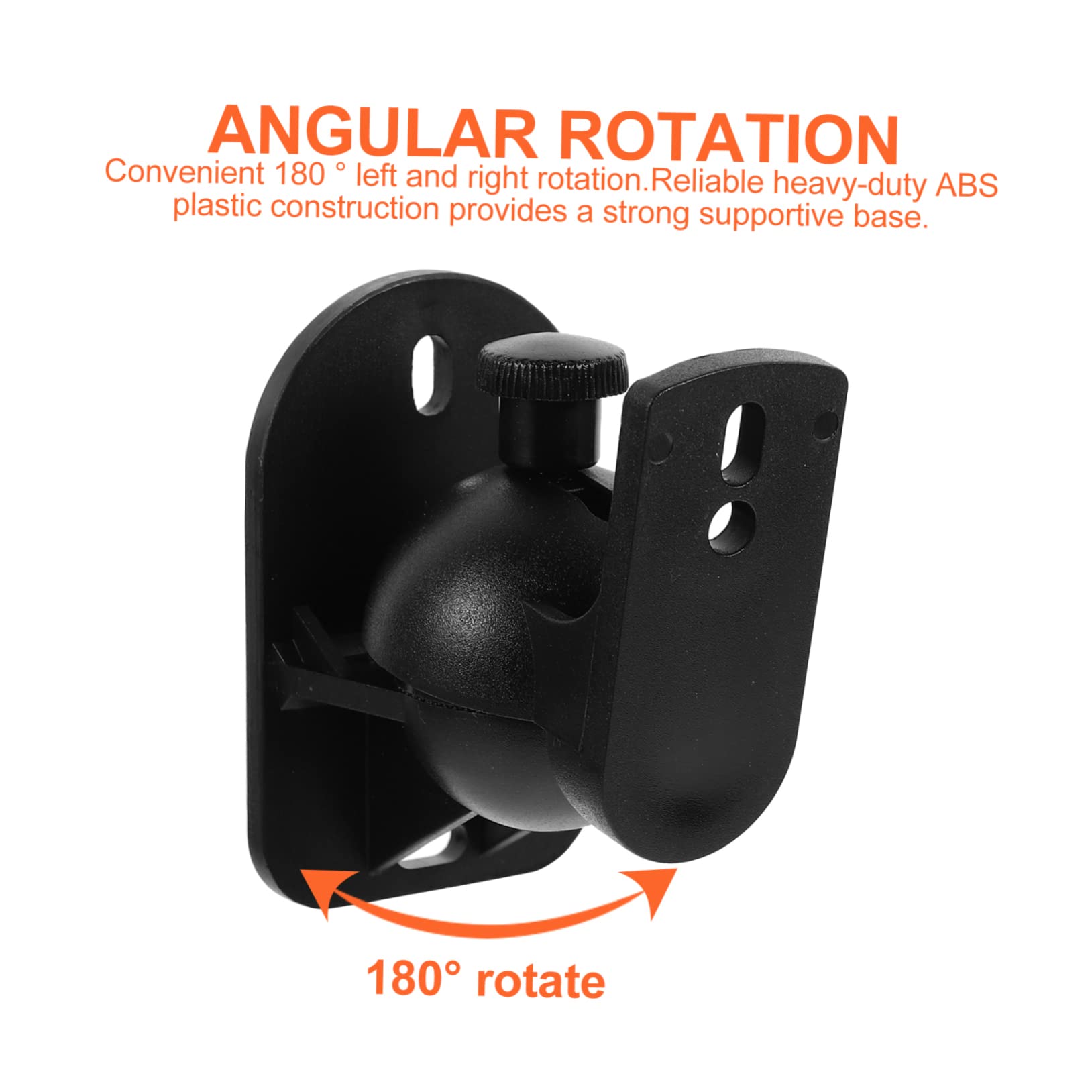 6sets Staffe Muro Per Altoparlanti Regolabili Supporti Per Casse Acustiche Design Moderno Per Casa e Ufficio Facile Installazione e Angolo Di Visione Ottimale