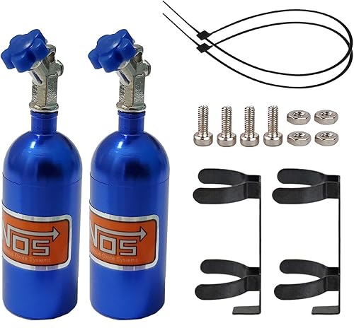 2 unids RC Simulación Decoración NOS Nitrógeno Botella para 110 RC TRX4 Axial SCX10 90046 Redcat GEN7 gen8 D90 TF2 Tamiya CC01 HSP Rock Crawler