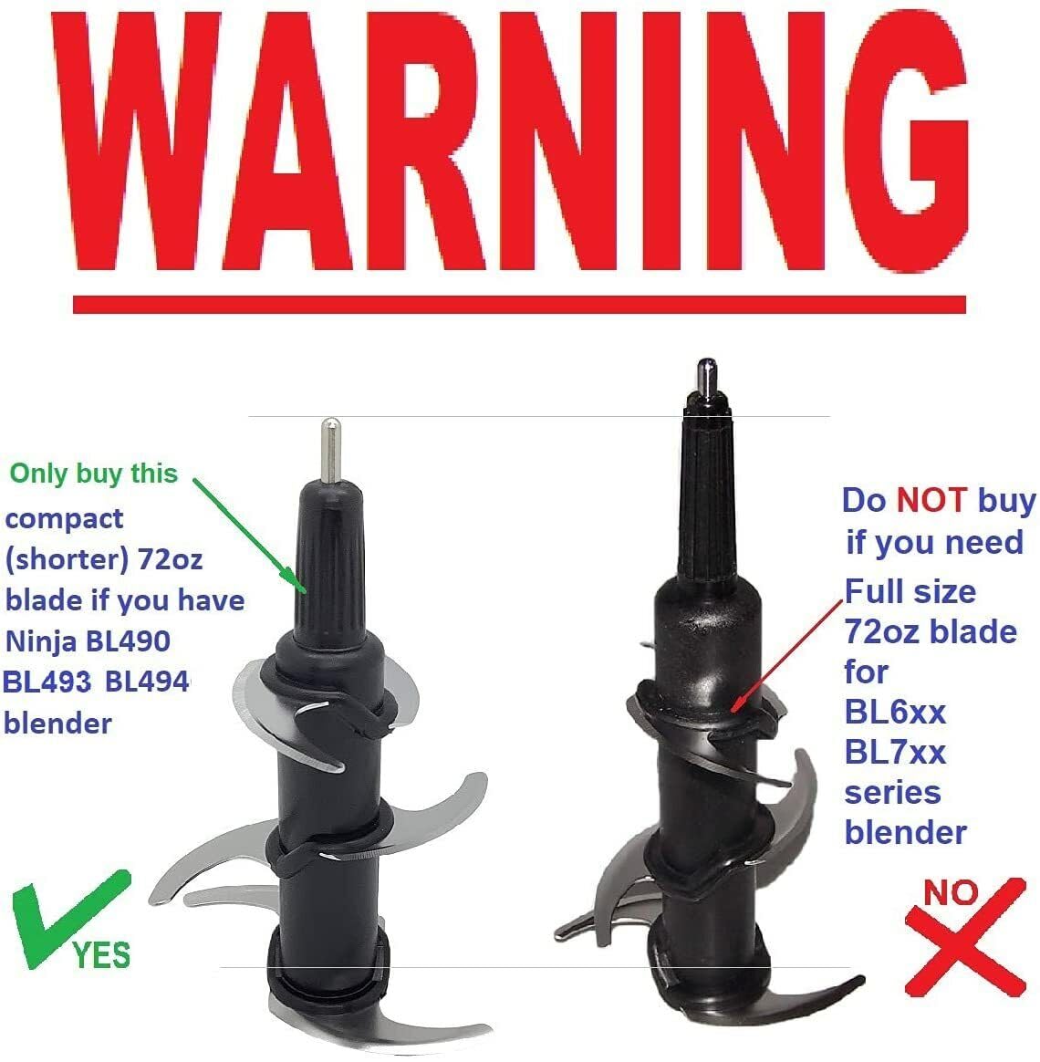 Amazon.com: Shark`Ninja Ninja 6-Blade Assembly for 72oz