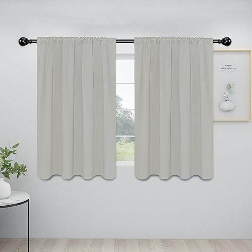 Miniatura 50 de Easy-Going Cortinas opacas con bolsillo para barra para dormitorio, cortinas de ventana para oscurecer la habitación para sala de estar, cortinas de