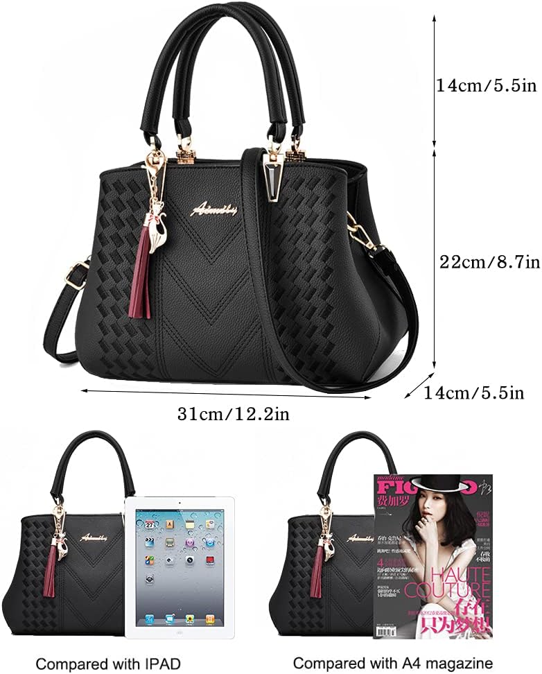 ALARION Womens Purses and Handbags Shoulder Bag Ladies Designer Satchel Messenger Tote Bag - Image 4