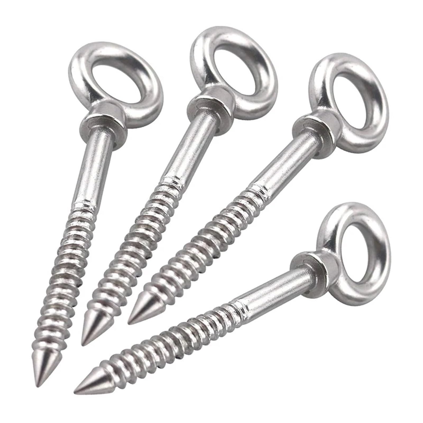 6/10 pz M6 Viti a Forma di Occhio Gancio Rotondo In Acciaio Inox 316 Anello Estremità in Legno Occhiello Ganci Autofilettanti Hardware accessori(16 pcs)