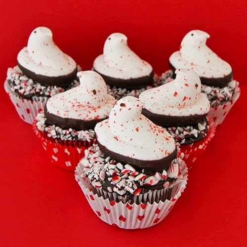 Miniatura 8 de Marshmallow - Caramelos de Navidad, malvaviscos con forma de personaje recubiertos de azúcar, rellenos de calcetines para amantes de los peep,