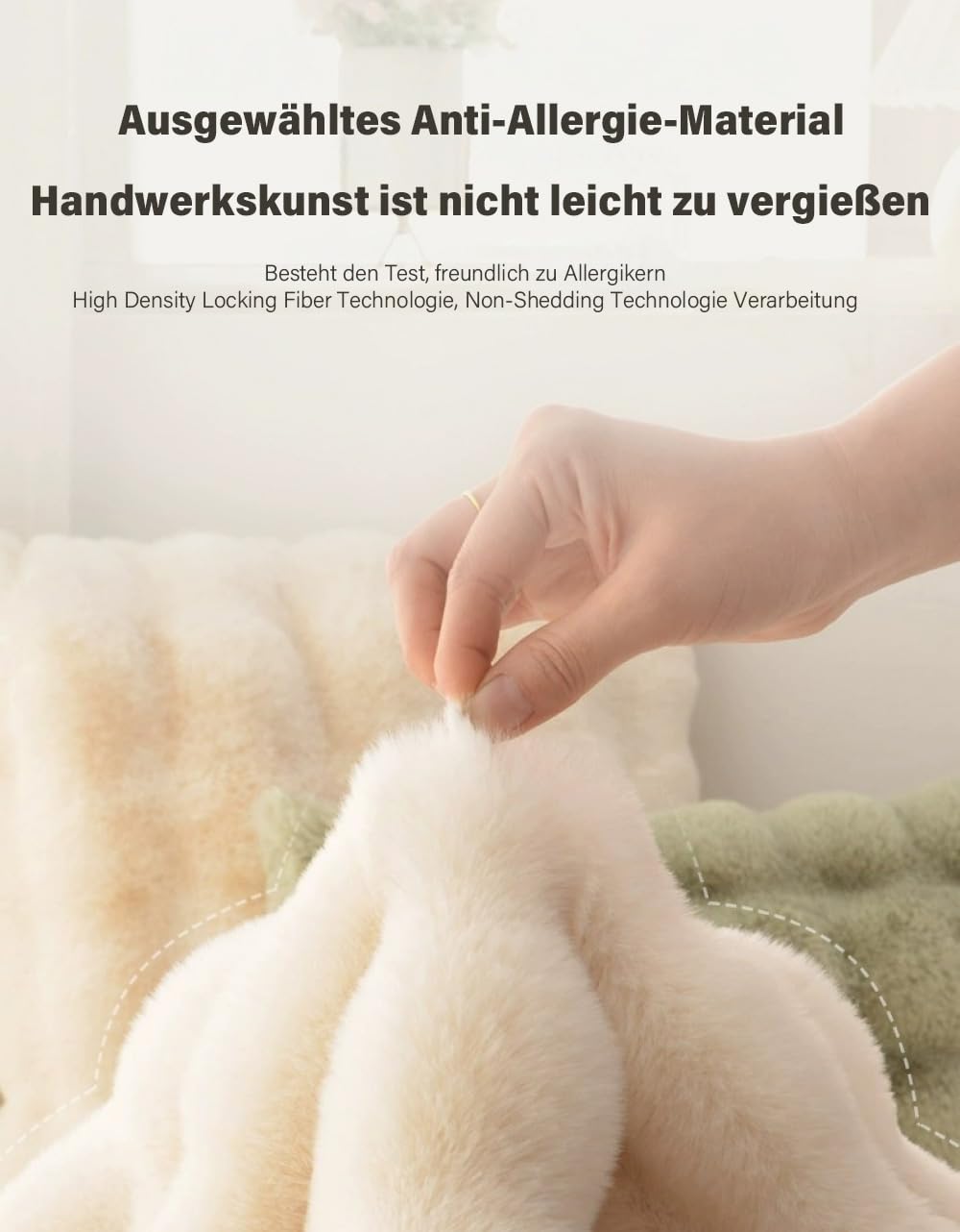 Nyescasa Hochflor Teppich Rund Langflor Wohnzimmer Beige 100cm | Modern Flauschig Weich Runder Kunstfell Teppich für Wohnzimmer Kinderzimmer Schlafzimmer Flur