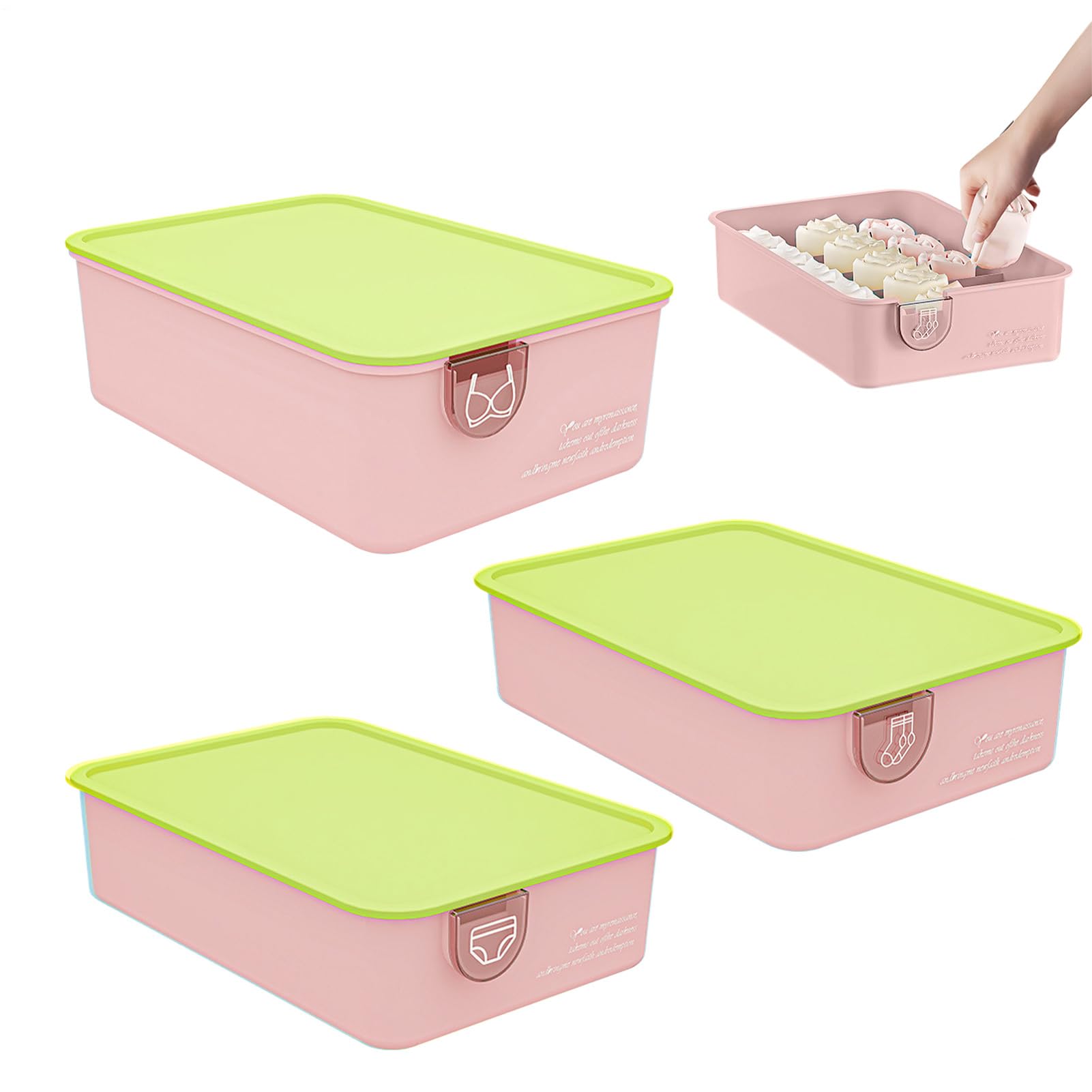 Organizer Per Cassetti Intimo Divisorio Impilabile Antipolvere Intimo, | Divisorio Per Sciarpe Reggiseni, Sciarpe, Gioielli Per Bagno, Camera Da , Cameretta,