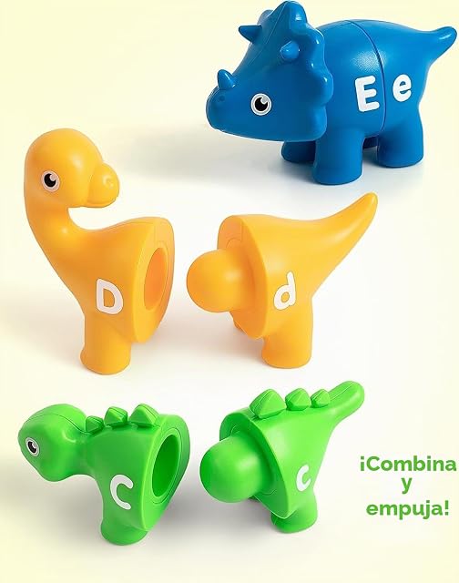 Foto 5 de 7 de Juguetes de Dinosaurios para Adultos, 26 PCS, Juegos de Aprendizaje del Alfabeto