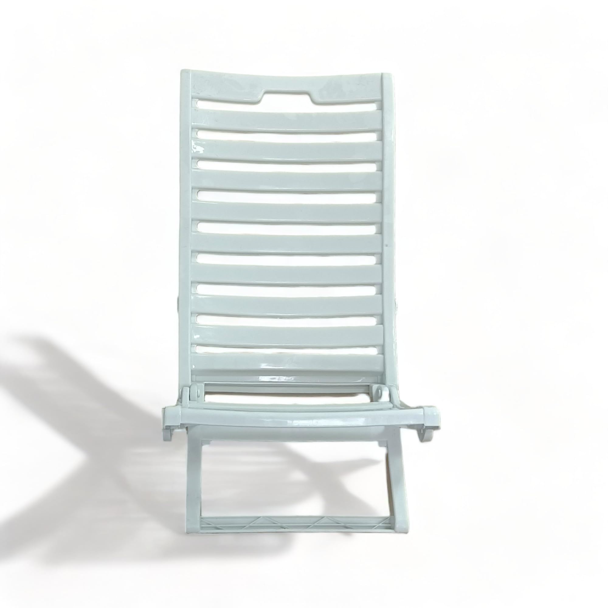 Sedia Da Spiaggia Pieghevole Bianca - Leggera E Pratica Per Mare E Giardino - Foto 2