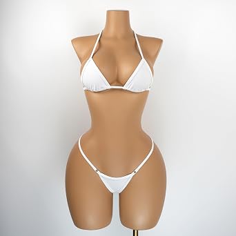SHERRYLO Micro Bikini Thong Bikinis Sets for Women Sexy G String Swimsuit