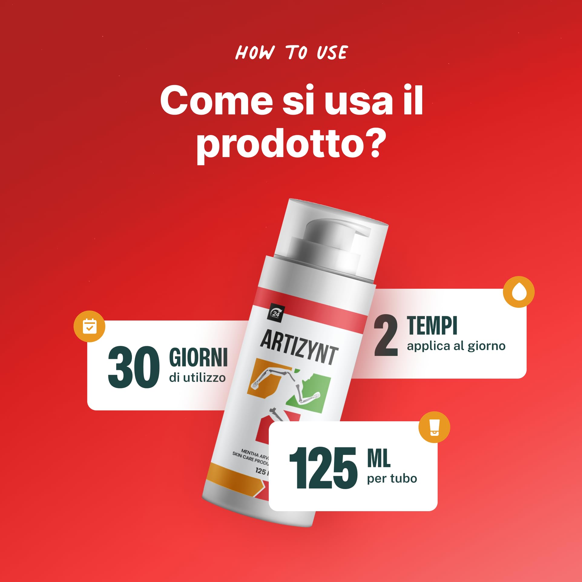 Crema per la cura della pelle con olio di foglie di Mentha Arvensis e arnica, 125 ml (3+2 gratis)