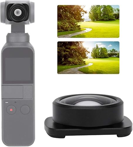 Miniatura 6 de Lente gran angular, para cámara de cabeza esférica OSMO, fuerte absorción magnética, vidrio óptico, para fotografía de video fotográfico