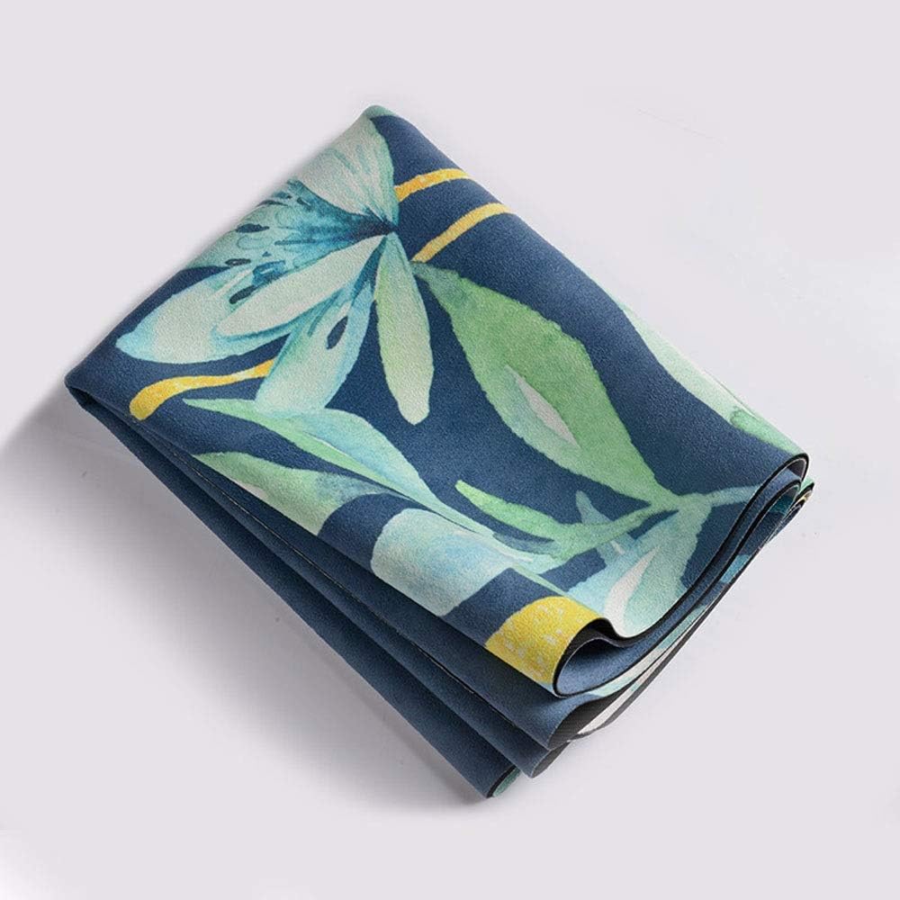 Yoga Fitness Mat - Deerskin, Soft, Non-Slip, Sweat-Absorbent, Durable, Versatile - 183x 66cm - Yoga, Sit-ups, Stretching, Family, Gym - Perfect for Men and Women. (Color : Green)