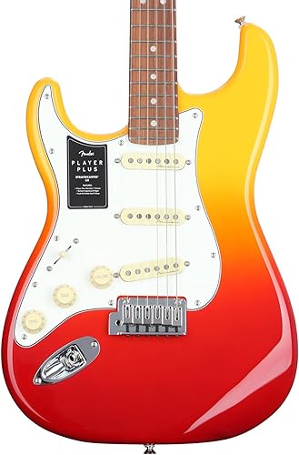 Fender Player Plus Stratocaster - Guitarra eléctrica para zurdos (Tequila Sunrise)