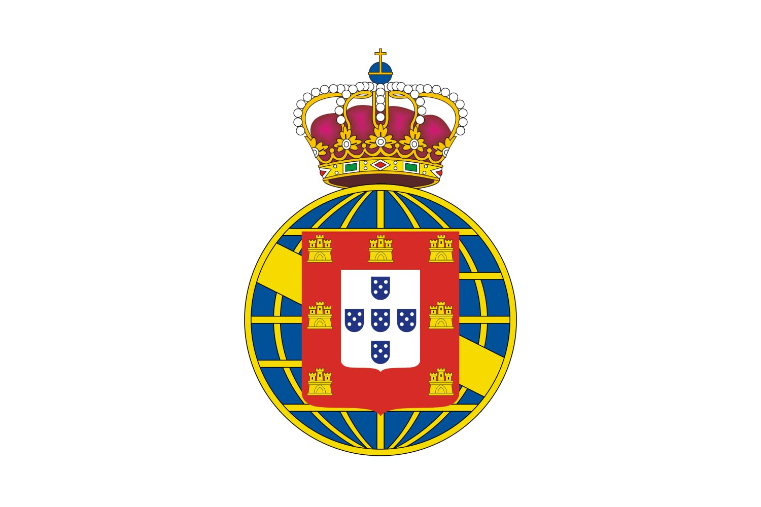 Drapeau Portugal et Brésil historique grand format indéchirable pour mât extérieur