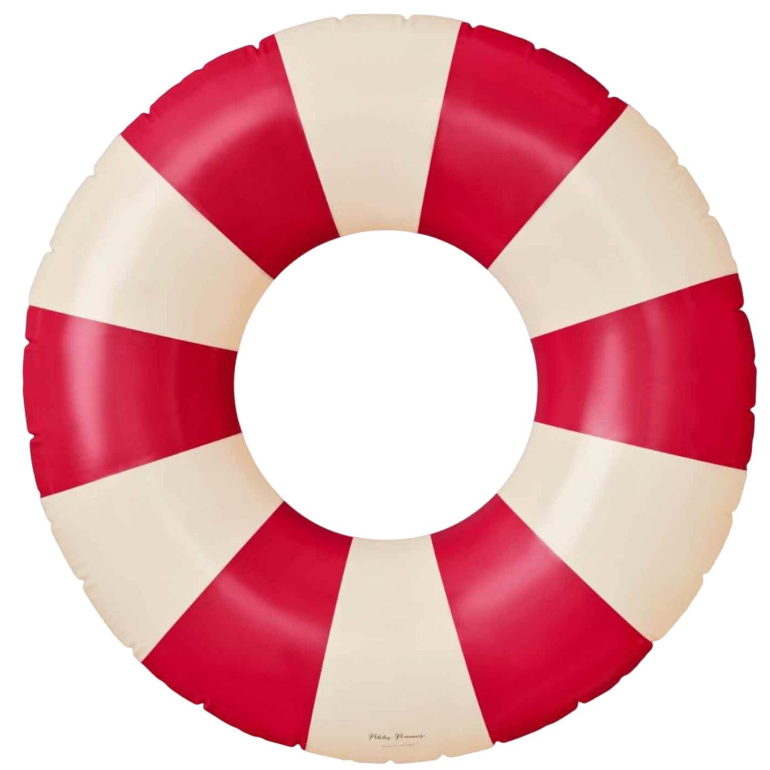 Petites Pommes Striped Pool Floats for Teens & Adults 12+ Yrs, Cherry