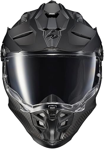 Miniatura 4 de ScorpionEXO XT9000 - Casco integral de fibra de carbono para motocicleta de aventura con visera Pinlock Ready, bolsillos para altavoz listos para