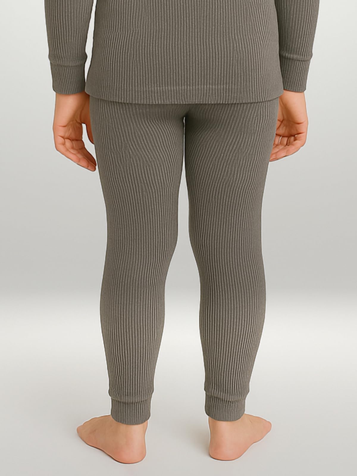 Lux Cozi HEATEK Girl's Thermal Trouser_HEATEK_333_Girls_TRO_CM_60_1PC Charcoal Melange 4