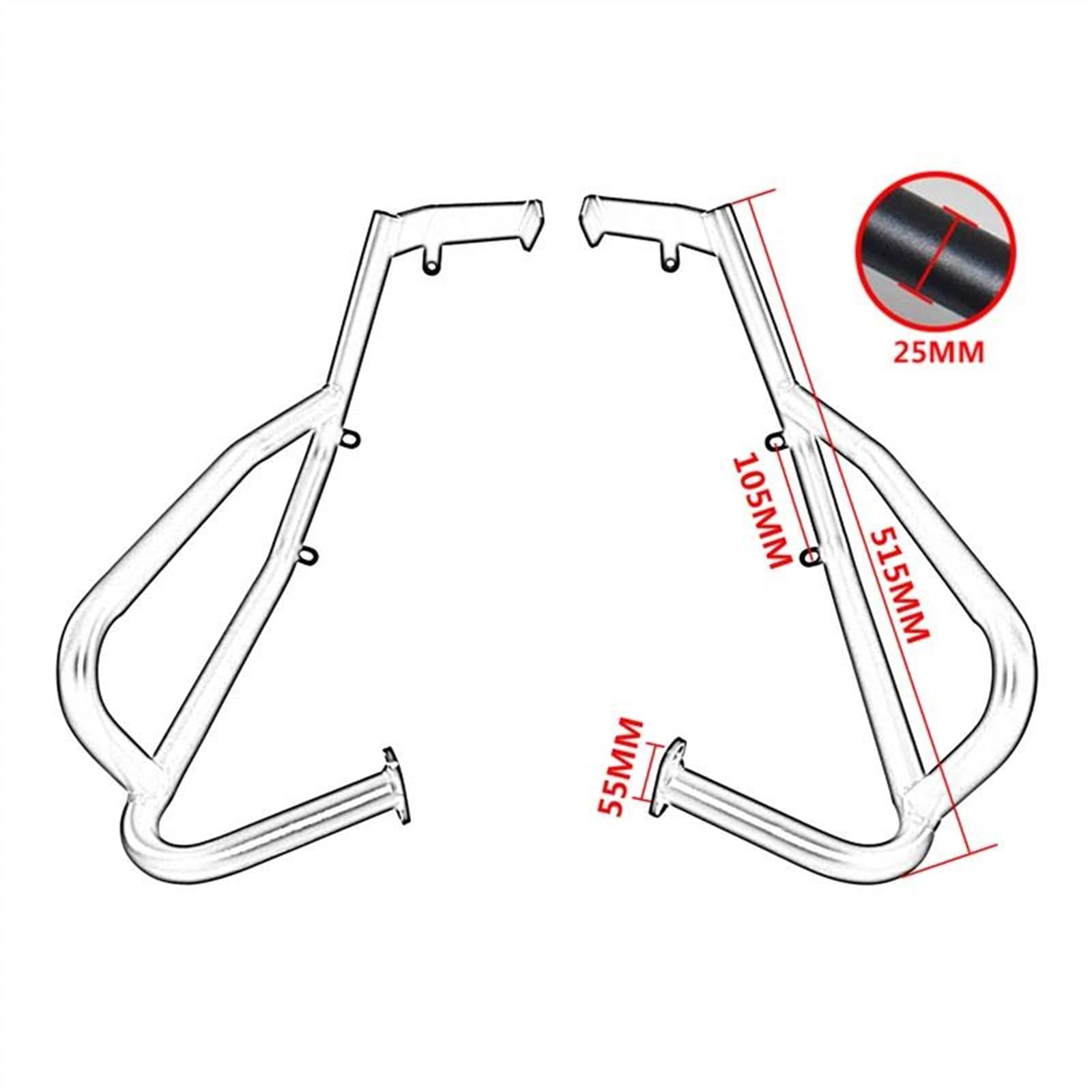 Accessori per motociclette Paraurti Motore Inferiore + Superiore Per Moto Barra Di Protezione Telaio Per Honda CRF250L CRF250 CRF 250 Per Rally 2017-2022 2018 2019 2020 2021