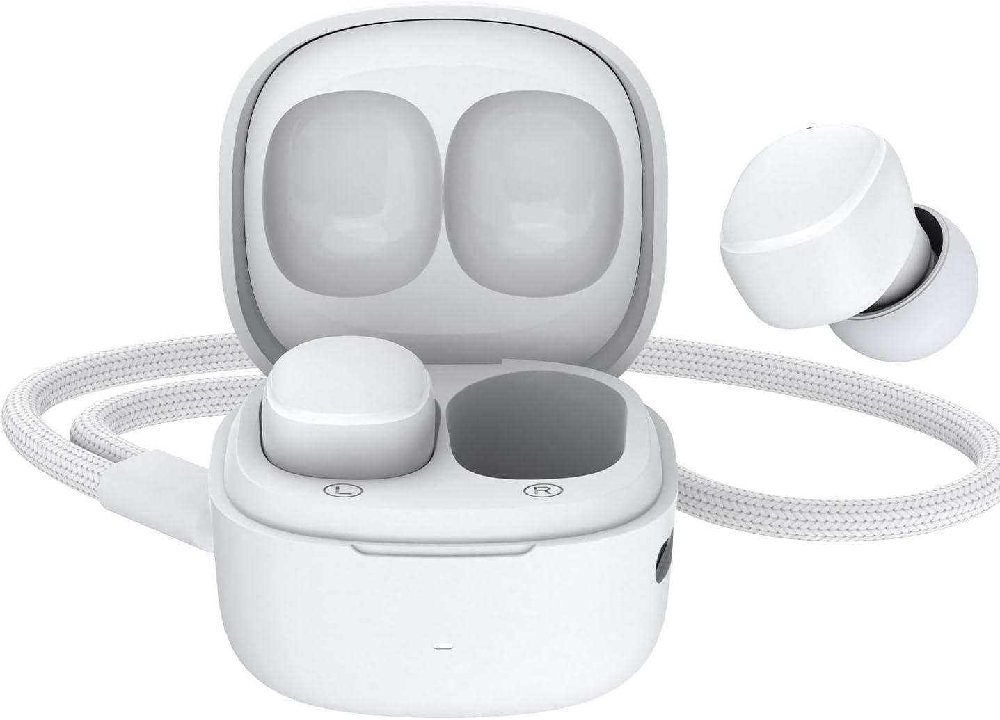 Xmenha Invisible Bluetooth Earbuds in charging case