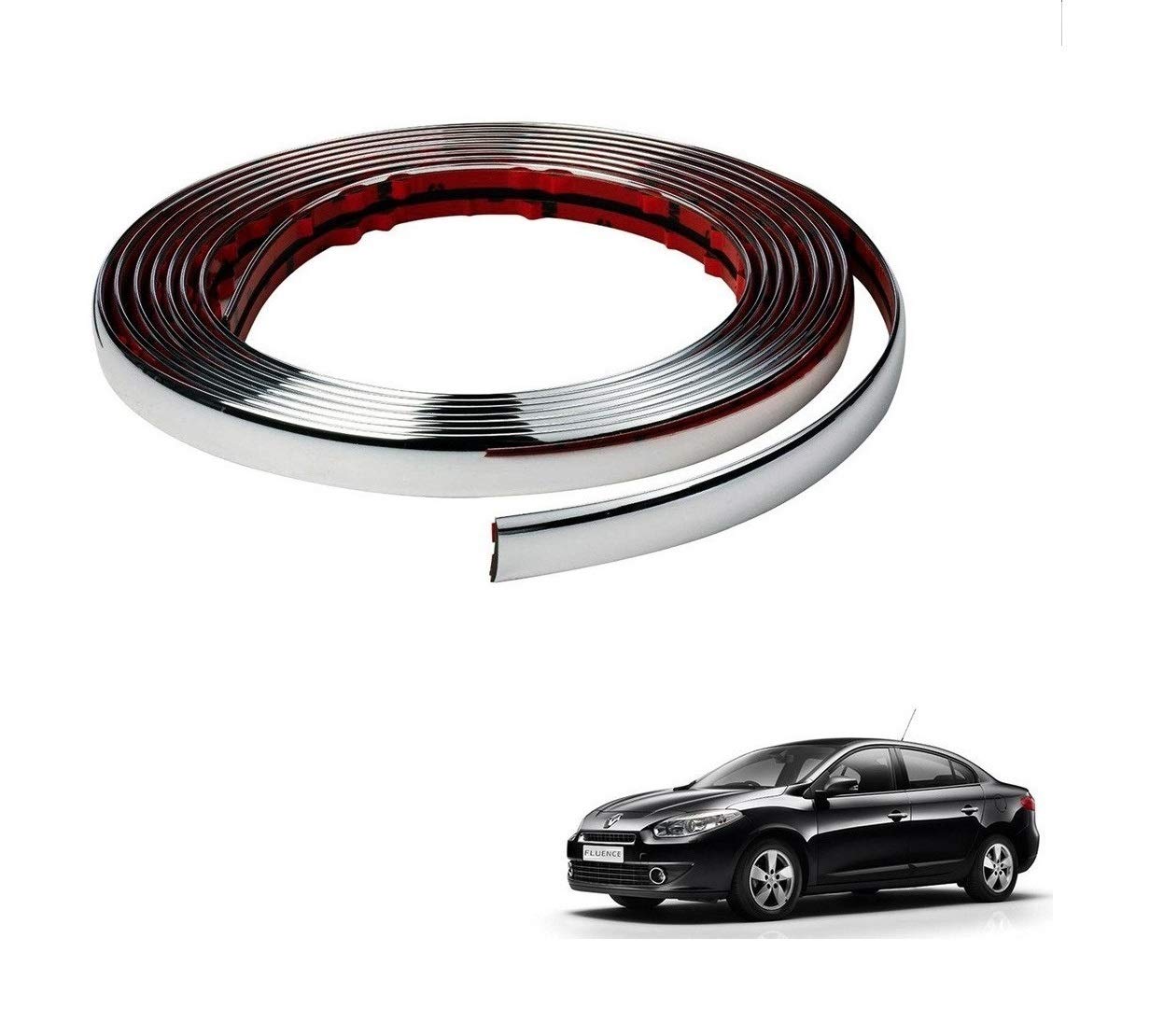 Kozdiko Car Side Window Chrome Beading Roll 14MM 20 Mtr for Renault Fluence-picture-23