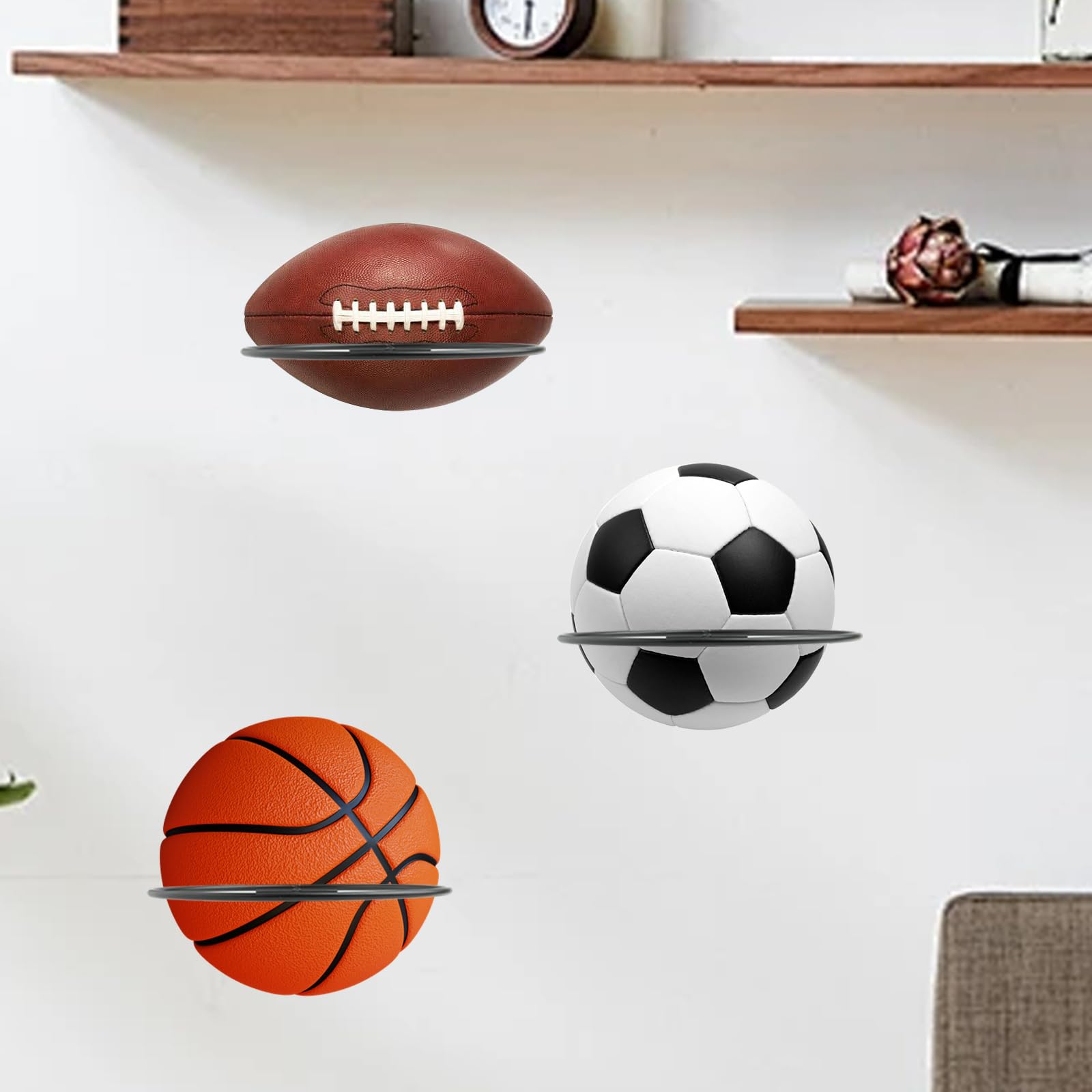 Rastrelliera Per Basket, Porta Palloni Da Basket in Acciaio Al Carbonio