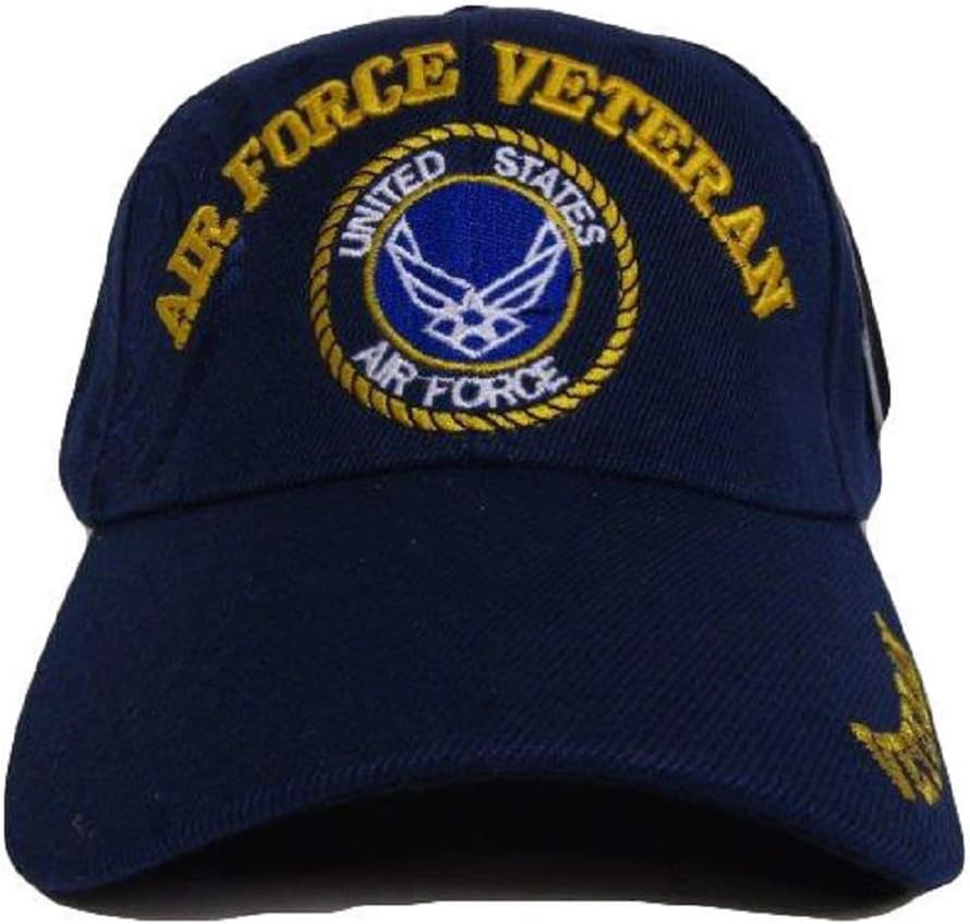 Air Force Veteran Shadow USAF US Embroidered Blue Ball Cap Baseball Cap Hat - Image 4