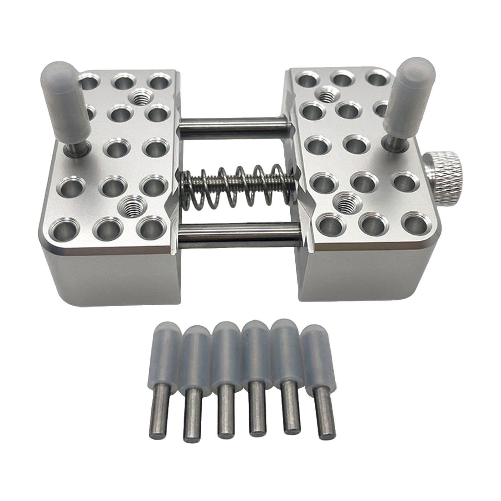 Mini Tornillo de Banco, Tornillo de Banco de Mesa Plano, Herramienta Compacta para Tallar Joyas, Portátil, Mordaza Ajustable, Mini Tornillo de
