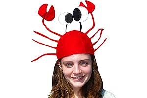 Funny Crab Hat: Red Crawfish Cap for Kids' Parties