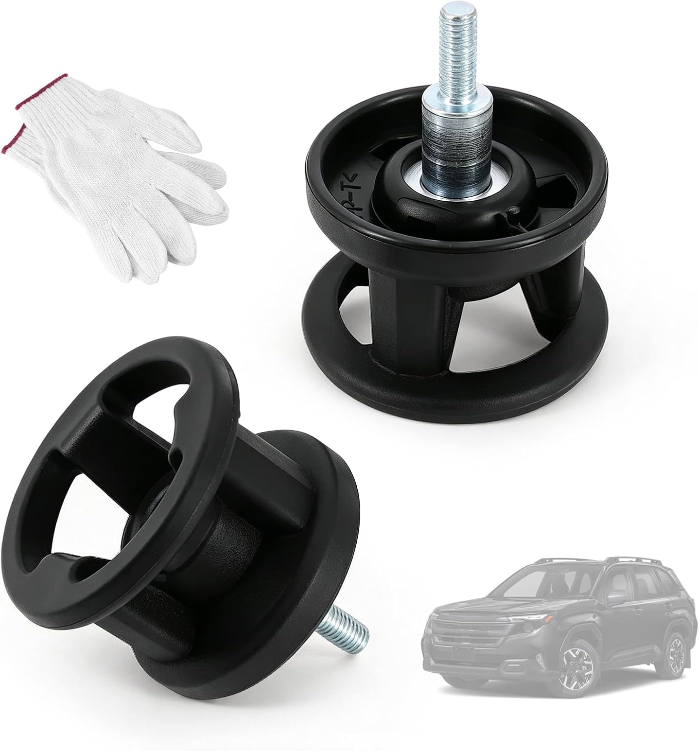 2Pcs Black Cargo Area Utility Hooks for Subaru Forester 2025 2026