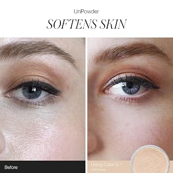RMS Beauty UnPowder - Talc-Free Translucent Setting Powder - Ultra-Lightweight Mattifying Loose Powder for Oil Control & Pore Blurring - 0.32 oz