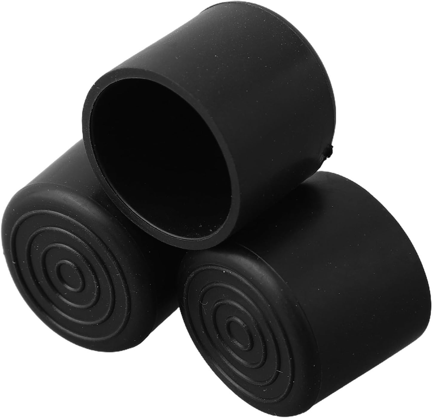 20pcs Round PVC Chair Leg 10-28mm Black Rubber Ferrules Floor Protectors Anti Scratch Non Slip Noise Reducers for Home Office Furniture(22mm)