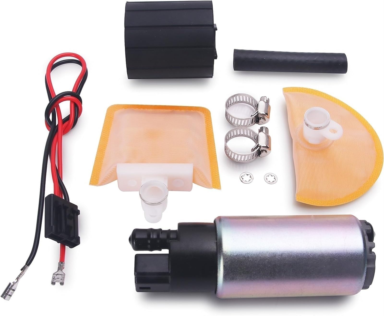 THE WHITE SHOP 12V mini electric self-priming pumping pump portable small diesel pump and New Electric Fuel Pump & Install Kit Fit Multiple Models