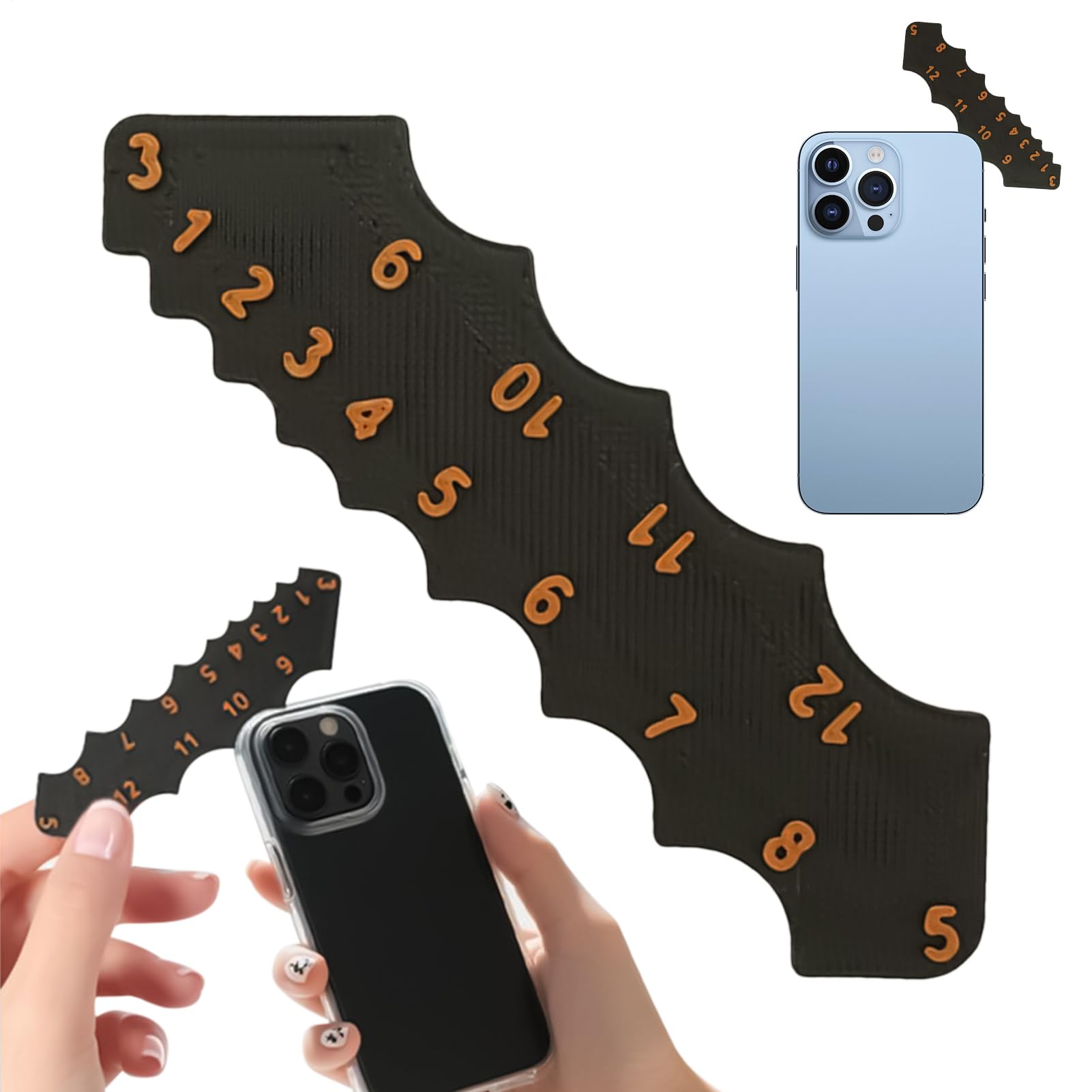Jauge de mesure de rayon | Outil de mesure de filet concave et convexe pour inspection du rayon | Jauge de précision en acier inoxydable pour fabricants de moules, ingénieurs, travail des métaux