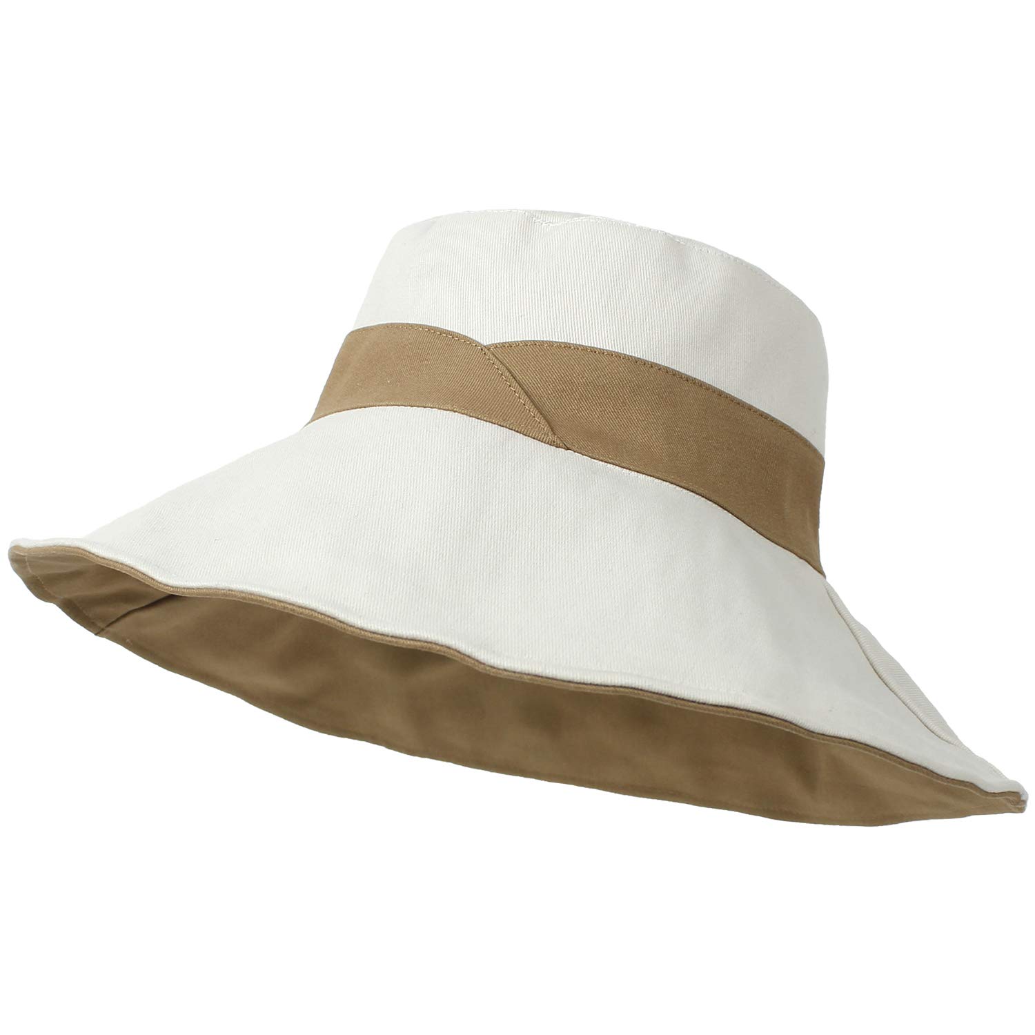 LAPI.ZAPI Wide Brim Bucket Hat for Womens Summer Hat Fashion Accessories Beach Gardening Cap