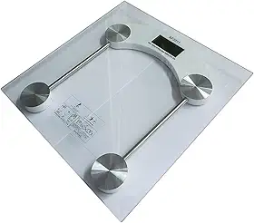 Balança Digital de Banheiro 180 KG Vidro Temperado Residencial, Academia ou Clinica