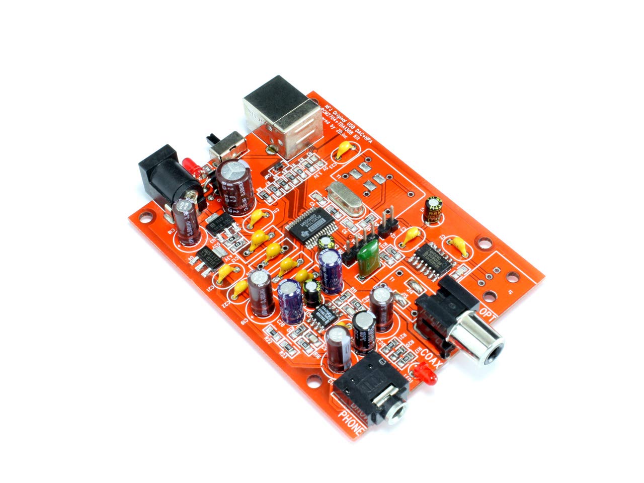 自作　d/aコンバーター　製作致します。 Amazon | PCM2704+TDA1308 搭載 USB DAC/DDC & HPA 自作キット | 基板