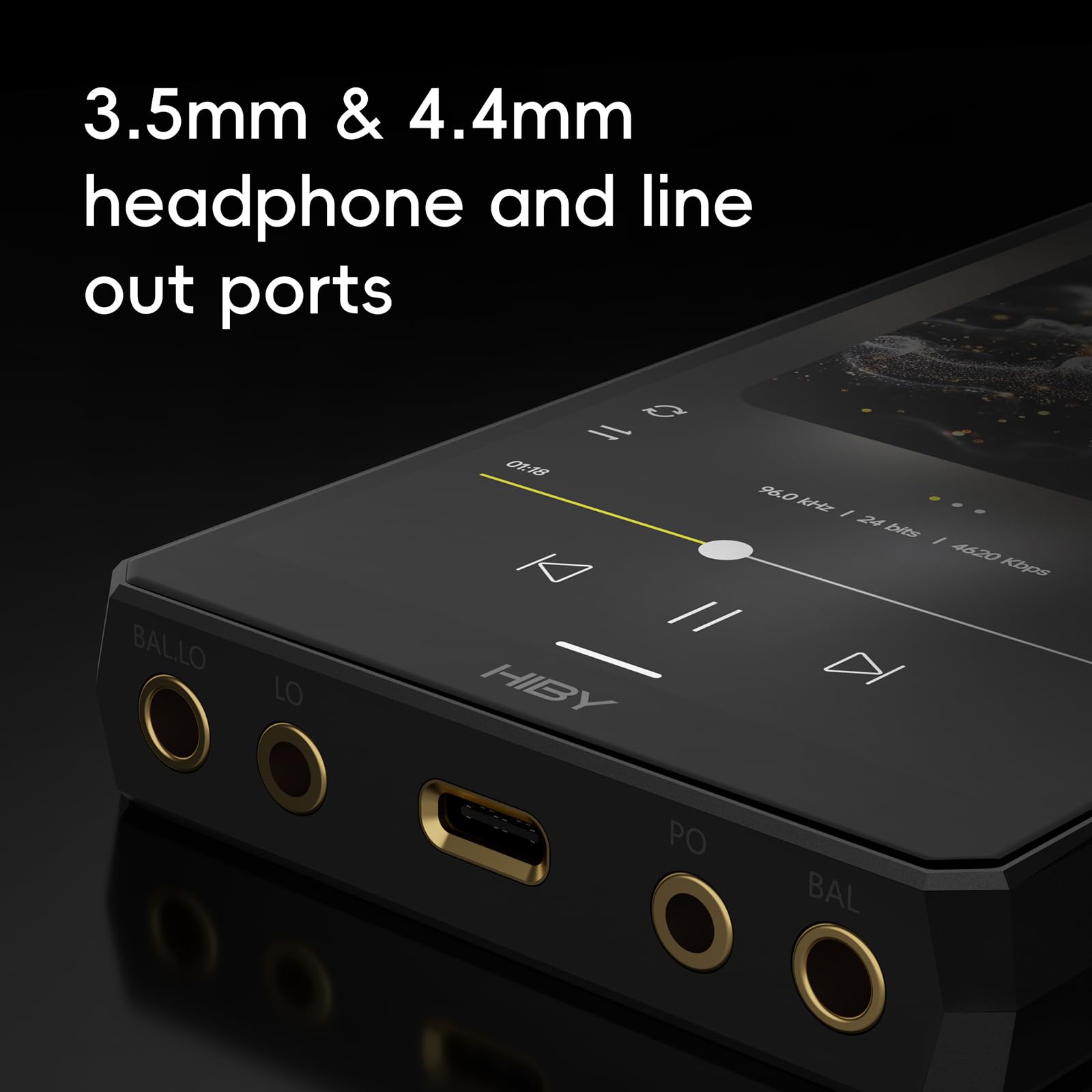 HiBy R6III 2025 DAP-Player, hochauflösender Audio-MP3-Player mit Klasse A & AB Amp/Android 12/Bluetooth 5.0/WiFi/64G + 2 TB erweiterbarer Speicher