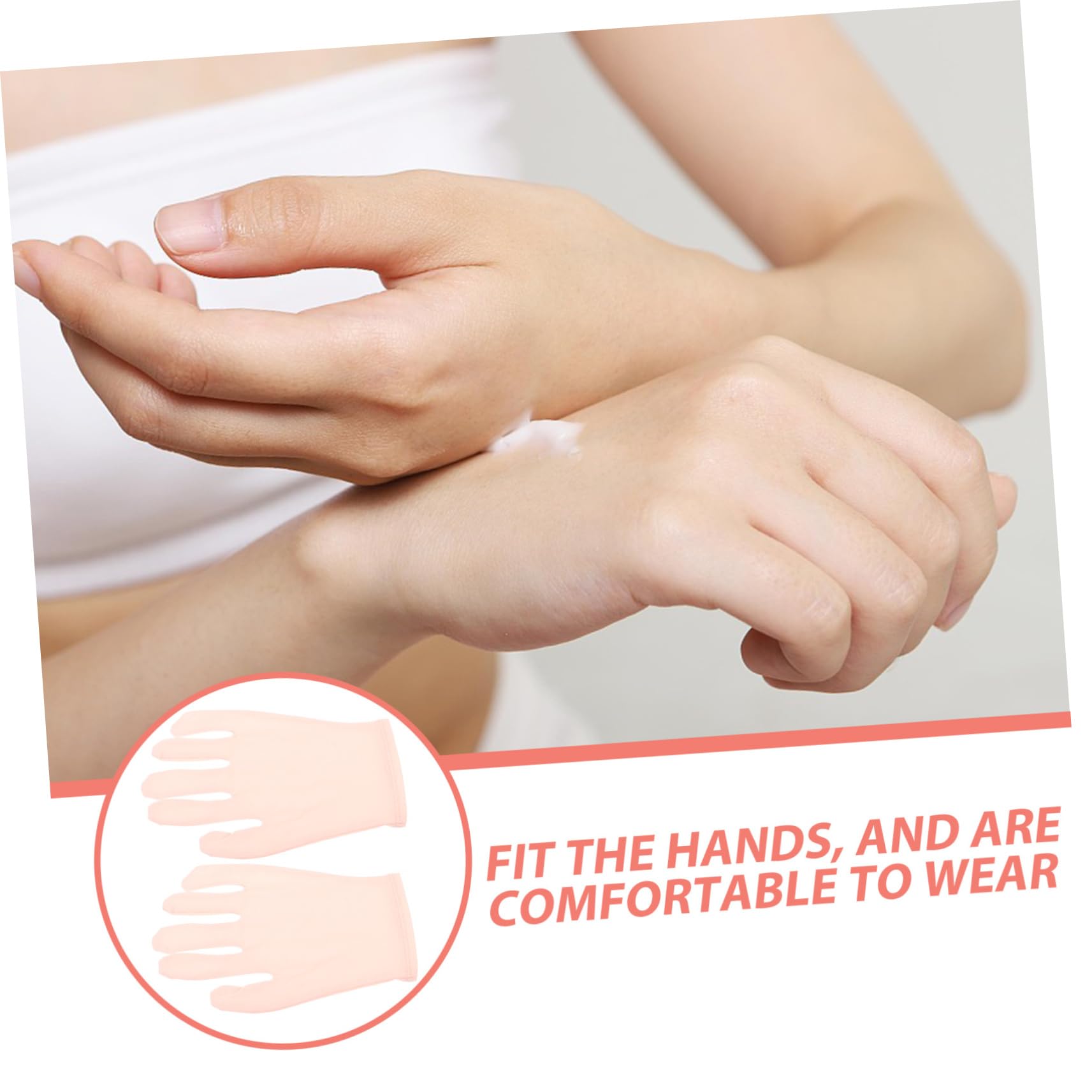 BIUDECO Moisturizing Mitts Lotion Gloves for Dry Hands Bedtime Spa Gloves for Hand Skin Care