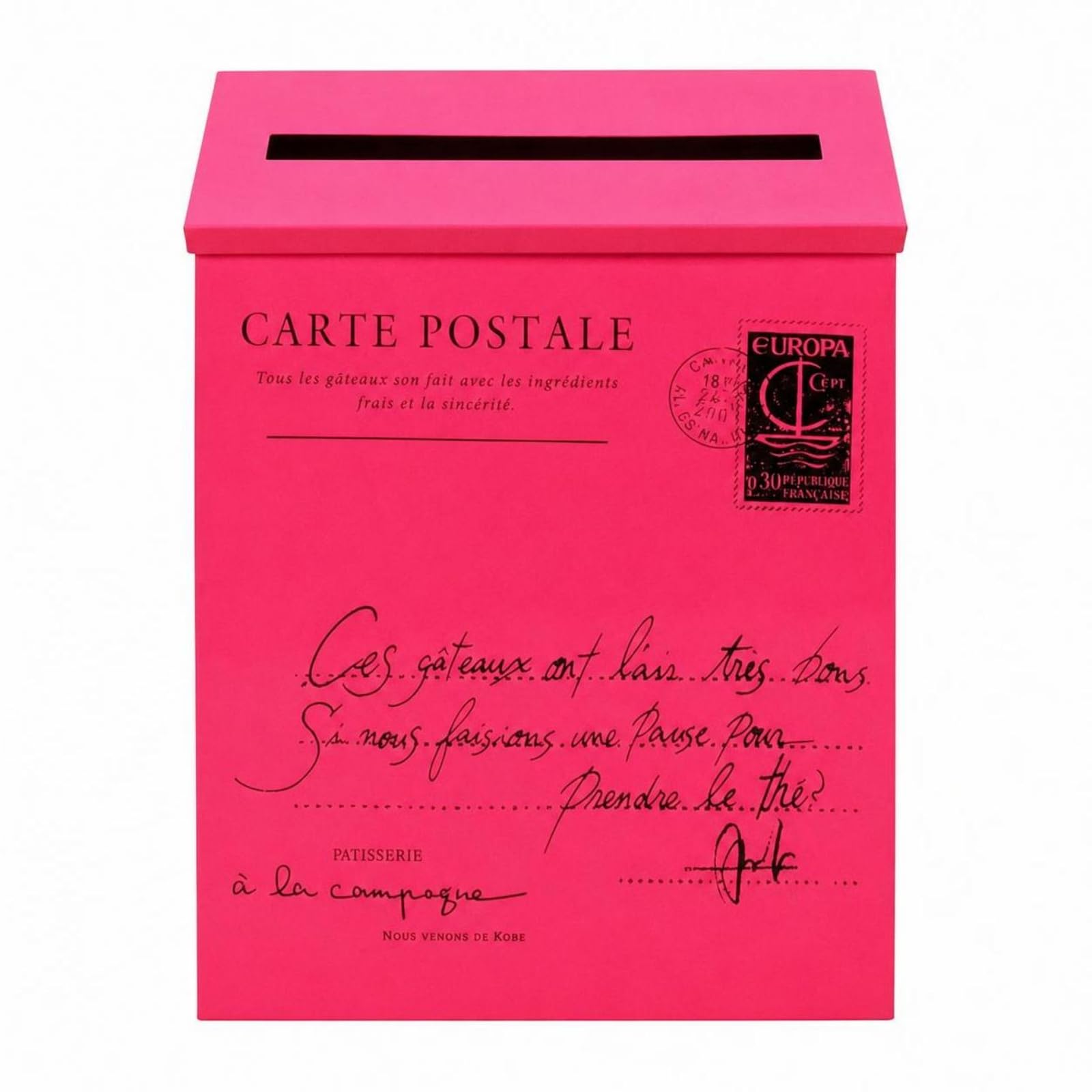 Cassetta Postale da Parete, Rosso, Lettera Grande