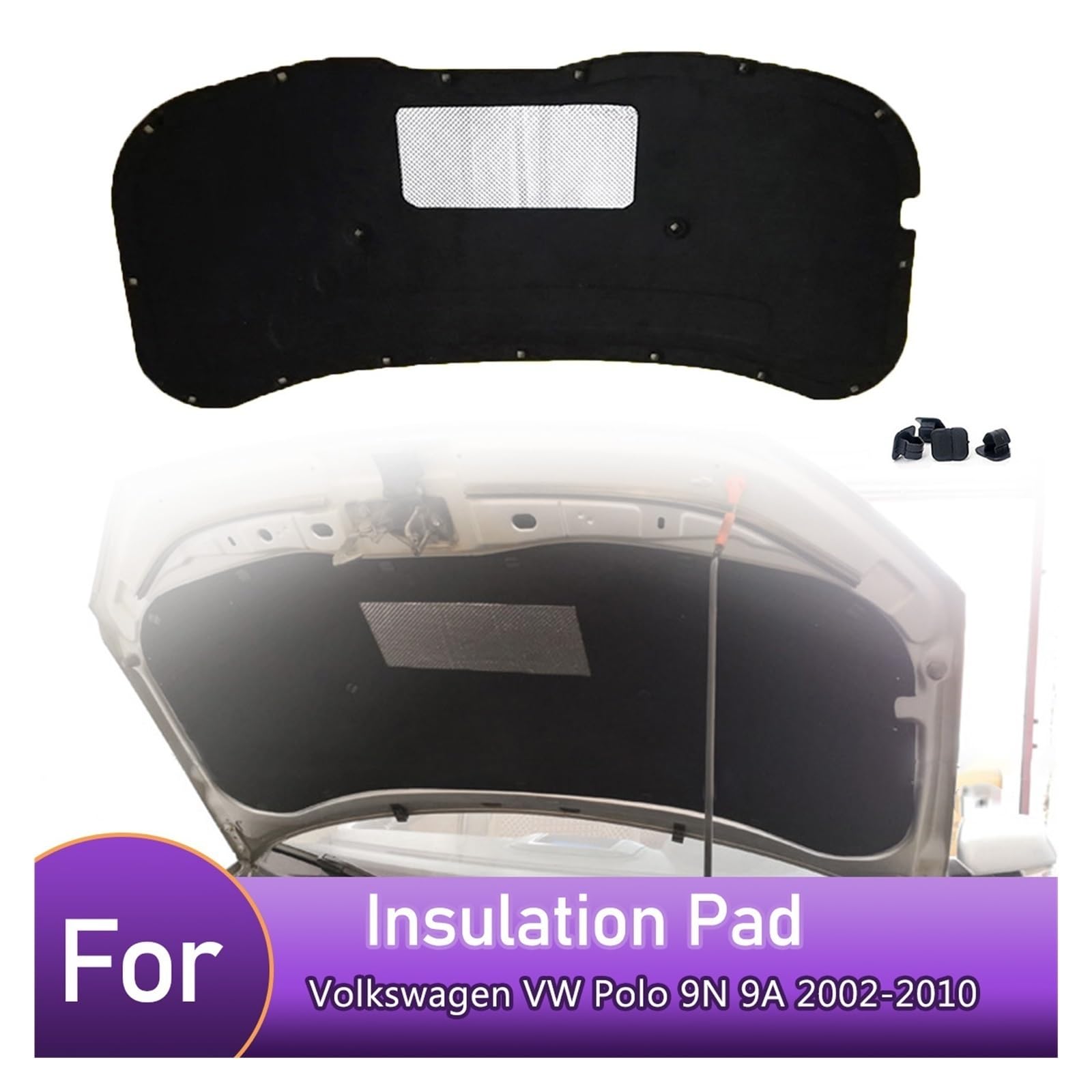 Front Engine Hood Insulation Pad,Fit For Volkswagen,for Polo