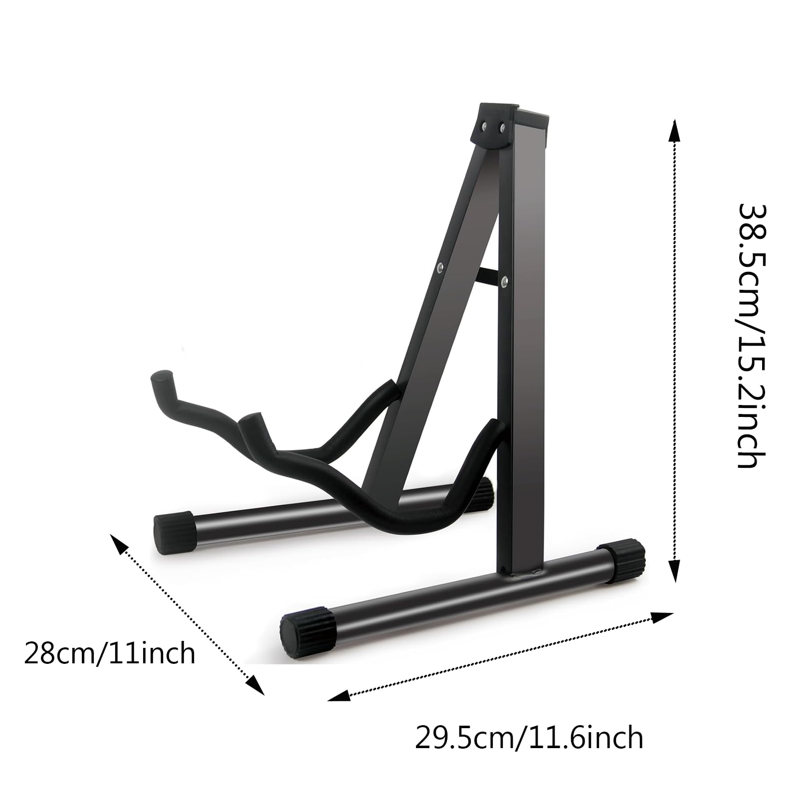 LMSAWK Acoustic Electric Bass Stand A, Electric Bass Travel Classic Guitar Stand, Universal Folding A-Frame Guitar Stand - Image 2