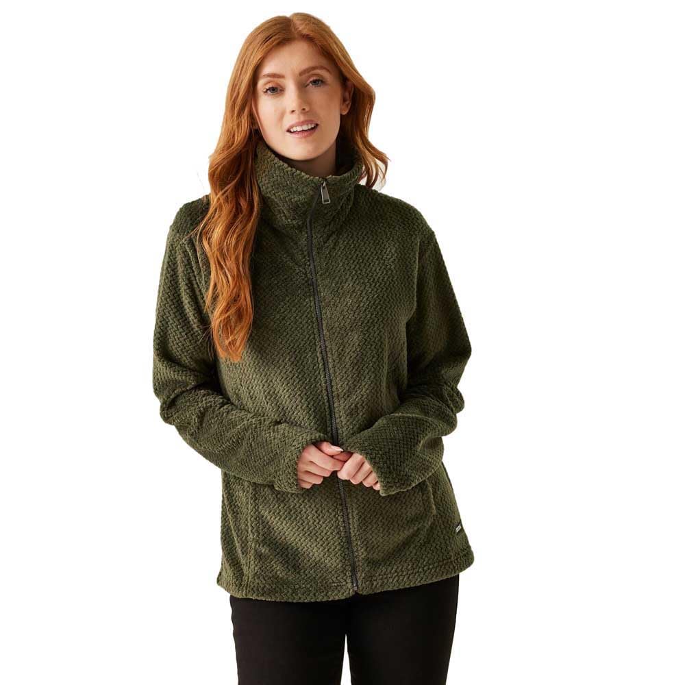 Regatta Women's Khaki Heidy Full Zip Fleece Jacket Size 16