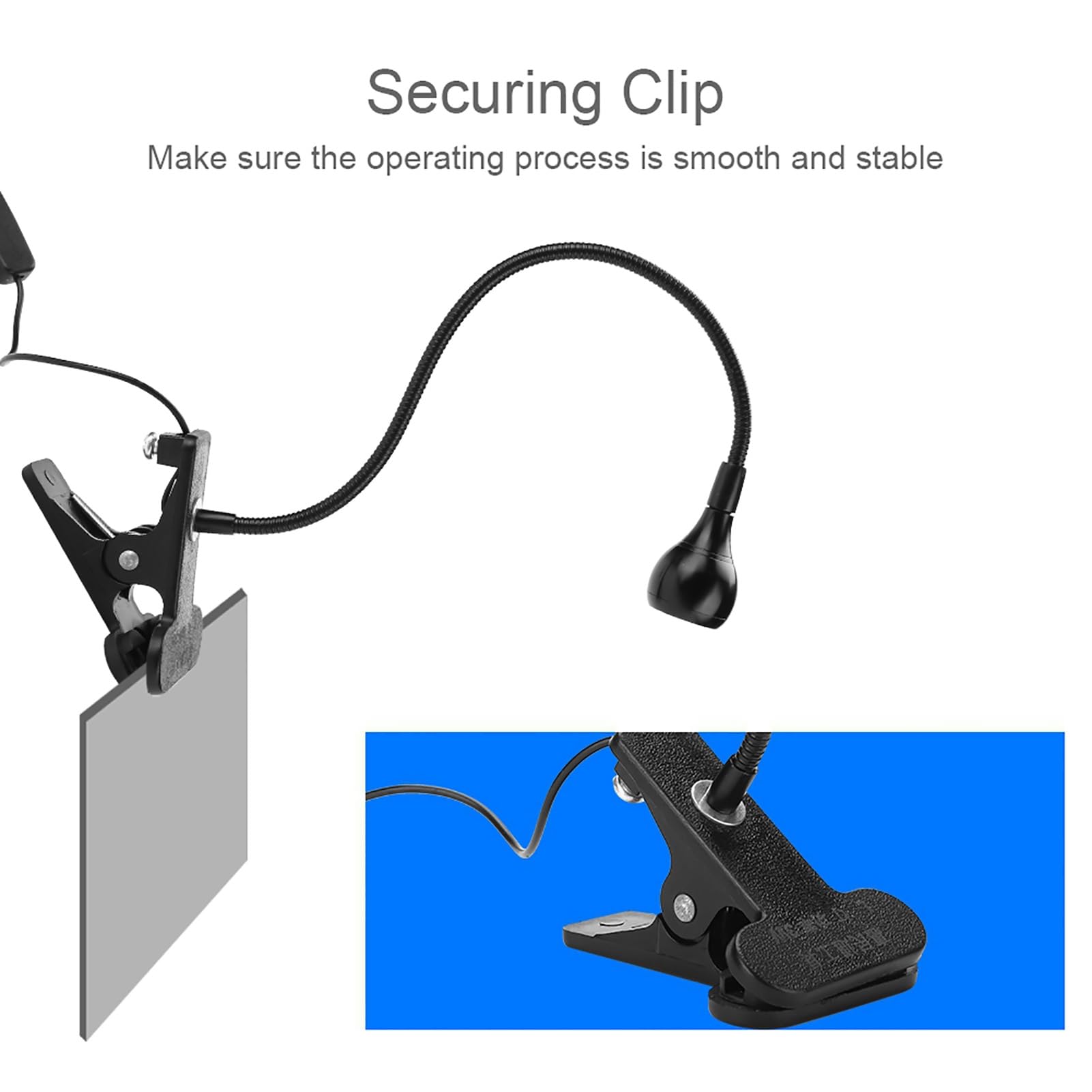 Lampe à Polymérisation de Colle UV LED, Lumière Violette USB avec Clip et Interrupteur pour la Réparation de Téléphones