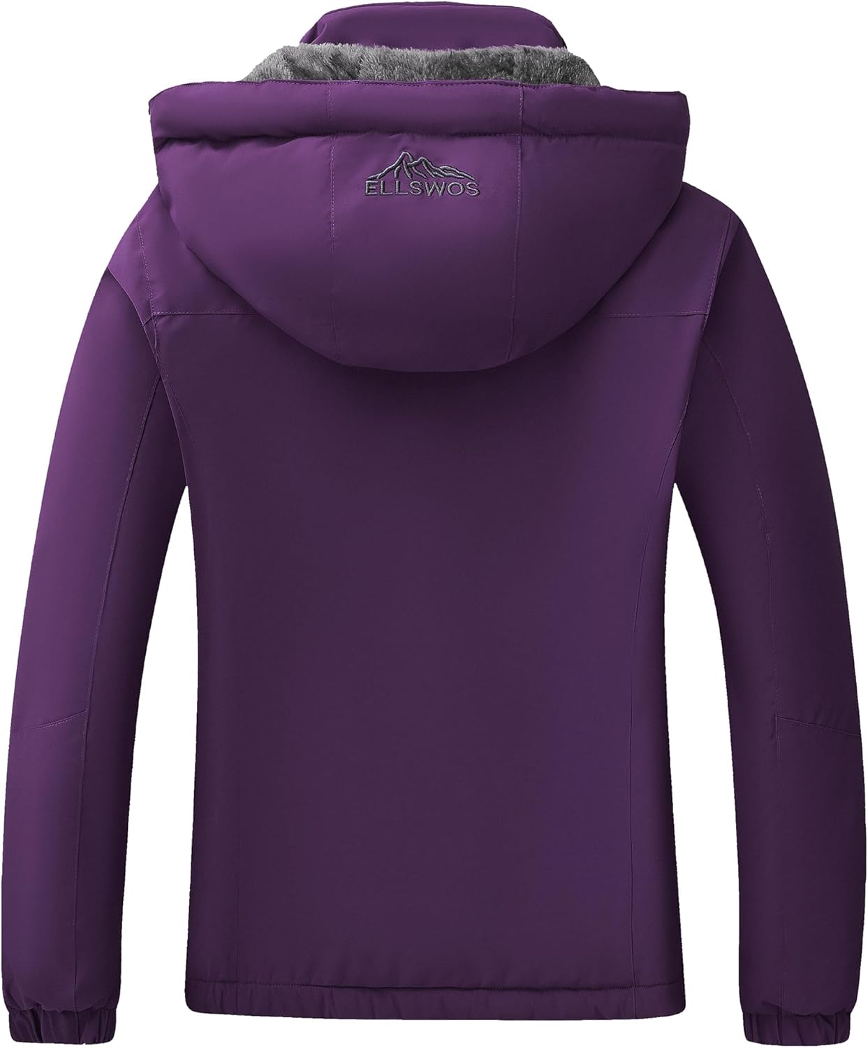 ELLSWOS Womens Winter Coats Waterproof Ski Jacket Warm Snow Jackets Windproof Windbreaker Hooded Raincoat