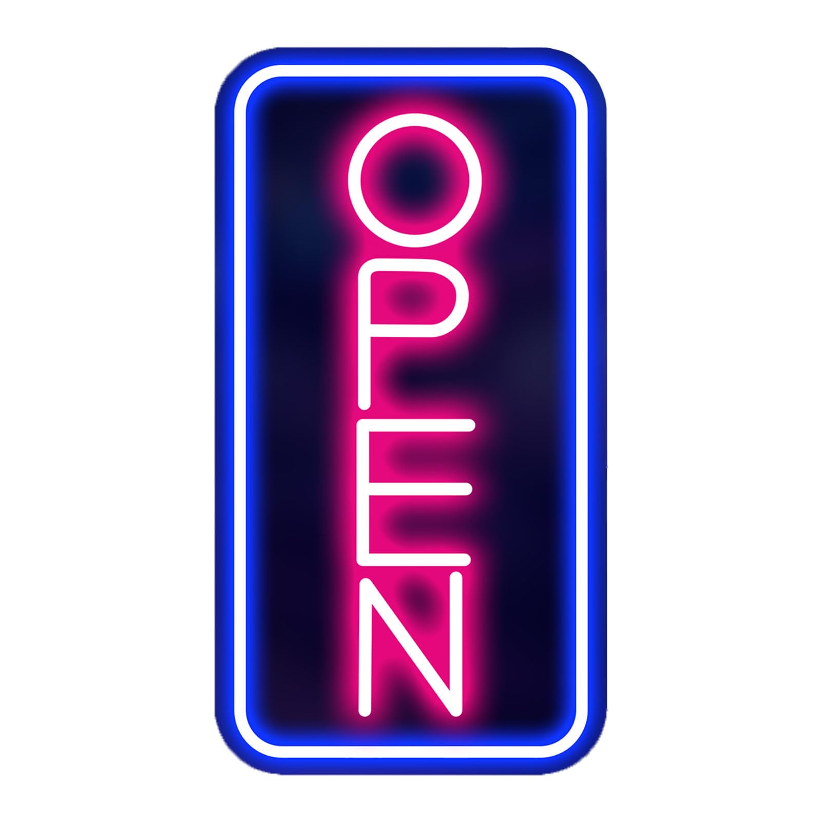 Neon Open Sign Adjustable Brightness LED Neon Open Sign 5V Neon Lamp Sign Decoration for Bar Cake Shop, White