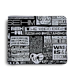 ShopMantra Typography Doodle Printed Pu Leather Wallet for Mens