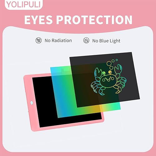 Miniatura 3 de Tableta de escritura LCD, tablero de dibujos tablero de dibujo colorido de 8.5 pulgadas, juguete educativo preescolar, tableta de escritura