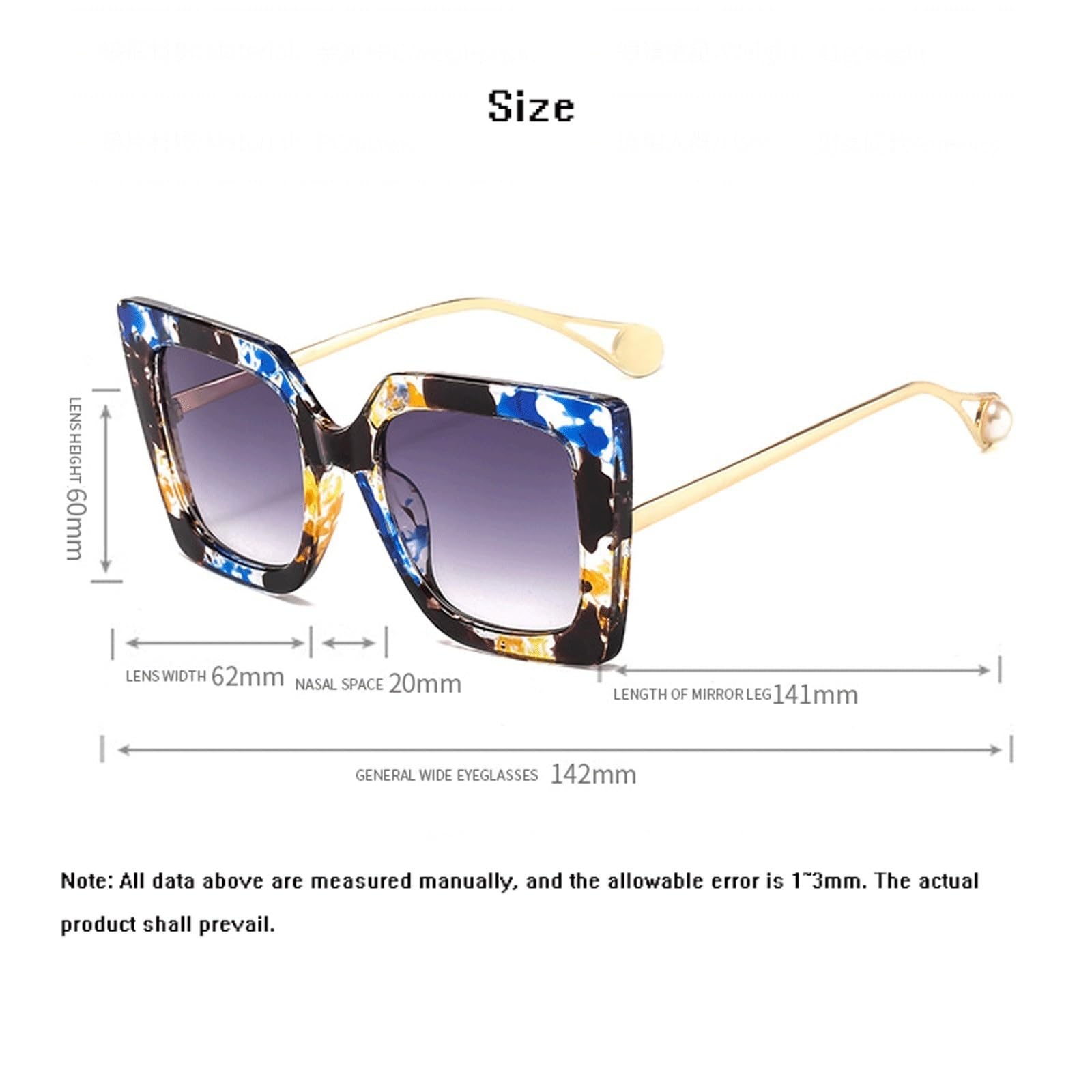 Trendige Brillenfassungen for Computer | Nicht verschreibungspflichtige Lesebrille aus Kunststoff, PC-Linse, Vollrandbrille(Tea)
