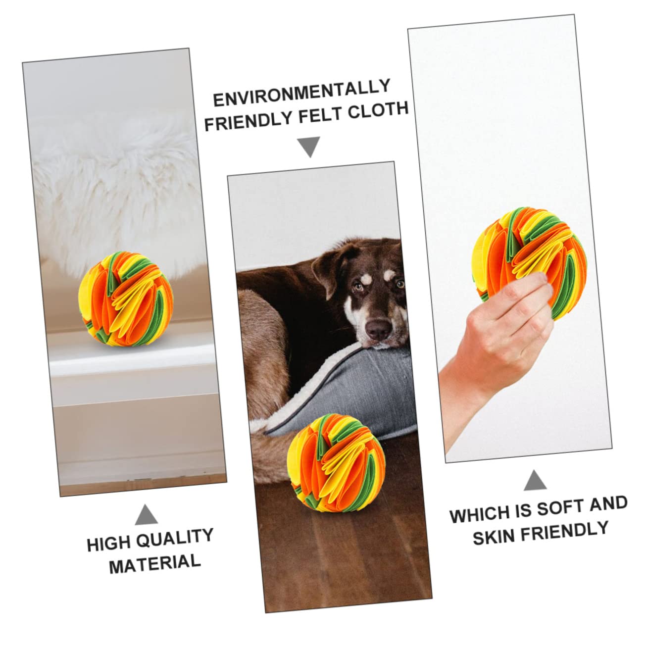 FOMIYES 3 Juguetes Interactivos para Perros Juguetes Molares para Mascotas Juguetes para Masticar con Fugas De Comida.