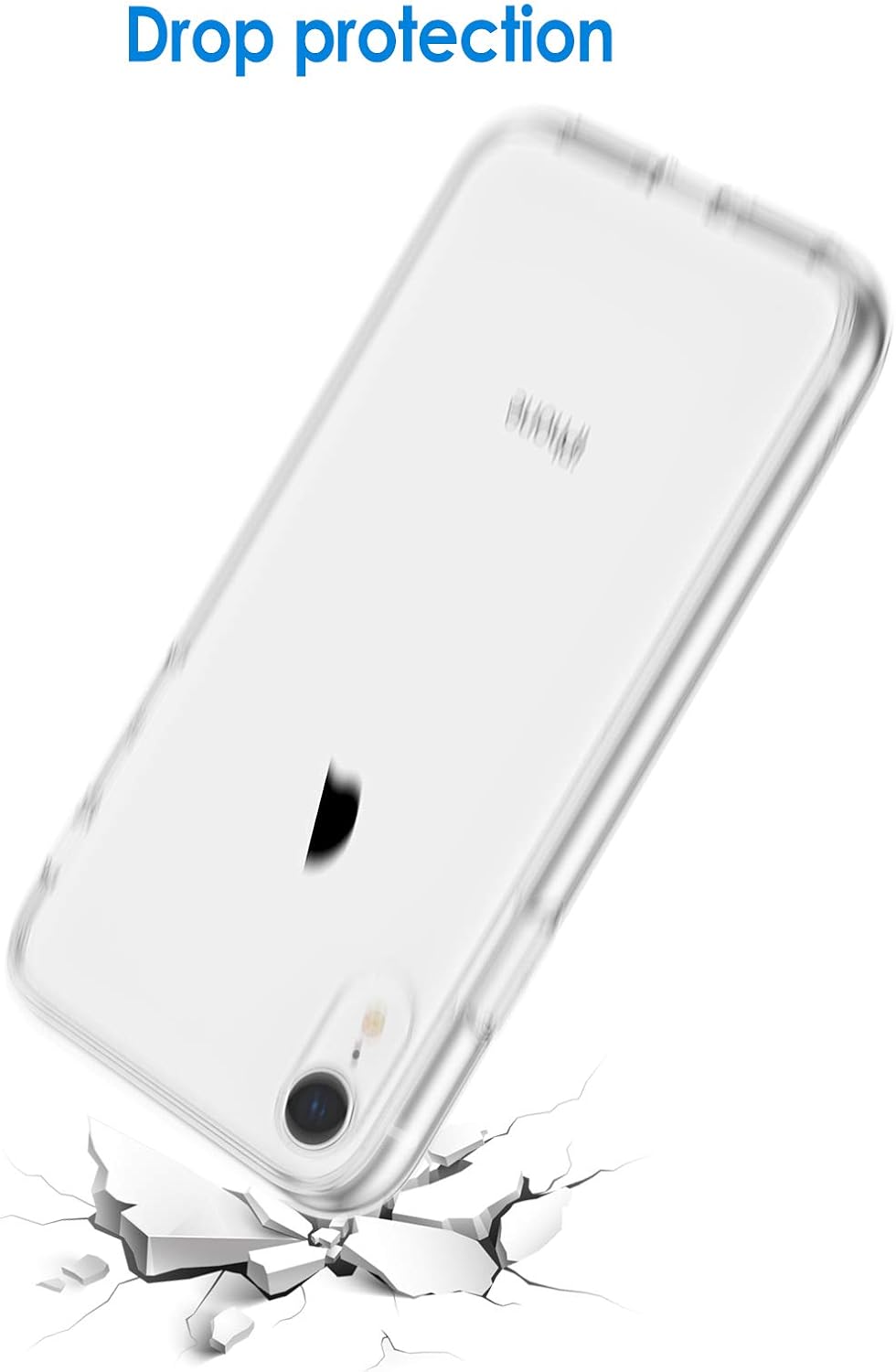 JETech Case for iPhone XR 6.1-Inch, Shockproof Bumper Cover, Clear : Cell Phones & Accessories